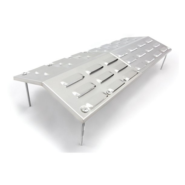 92375 Heat Plate, Stainless Steel, Porcelain Enamel-Coated, For: H or Bar Burners on the Grill